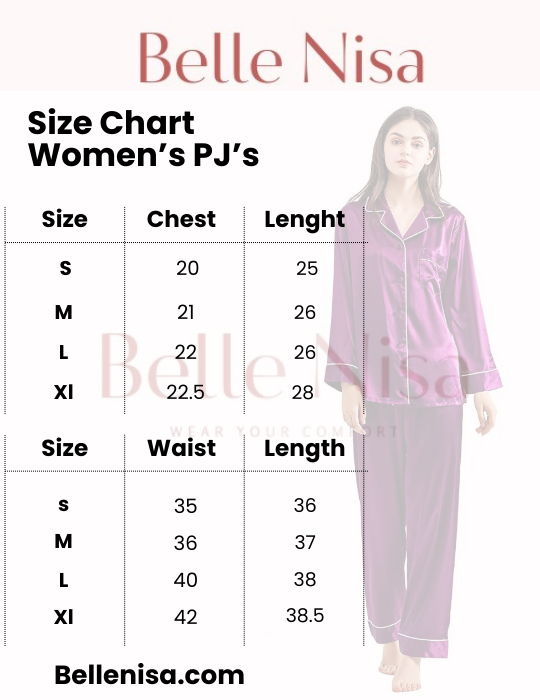 Elegant Satin Pajama Set – Women’s Luxe Sleepwear with White Piping